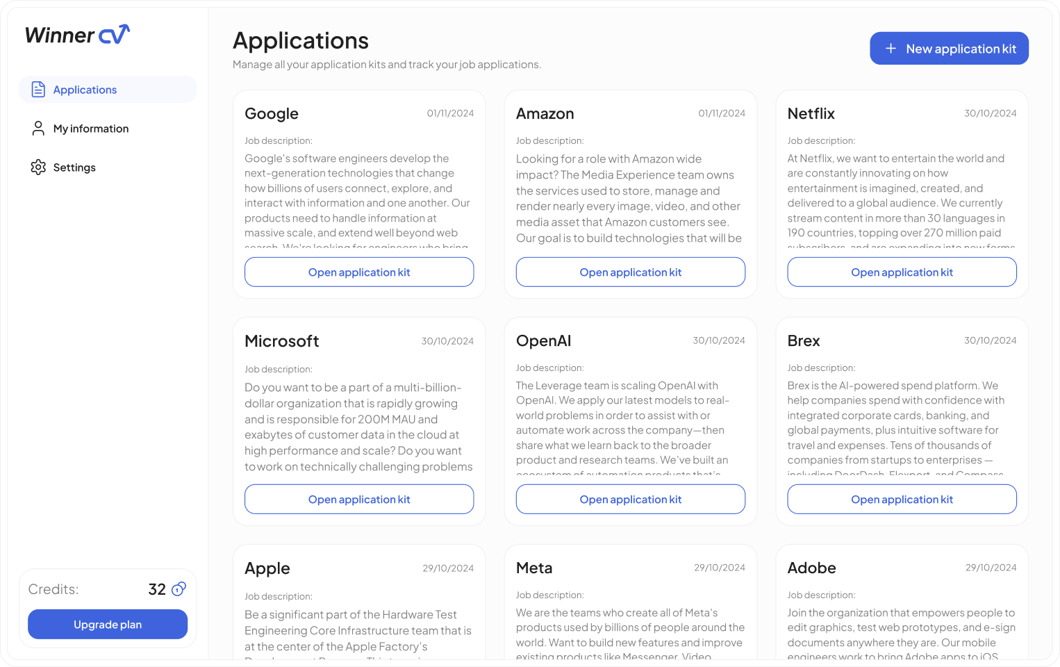 Dashboard feature